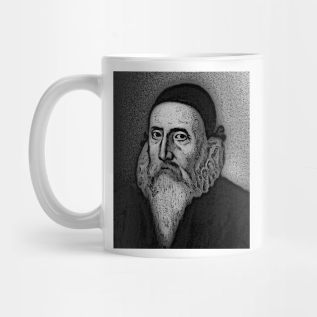 John Dee Black And White Portrait | John Dee Artwork 2 by JustLit